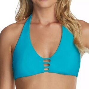 RAISINS Aqua Seychelles Hawaii Halter Bikini Top